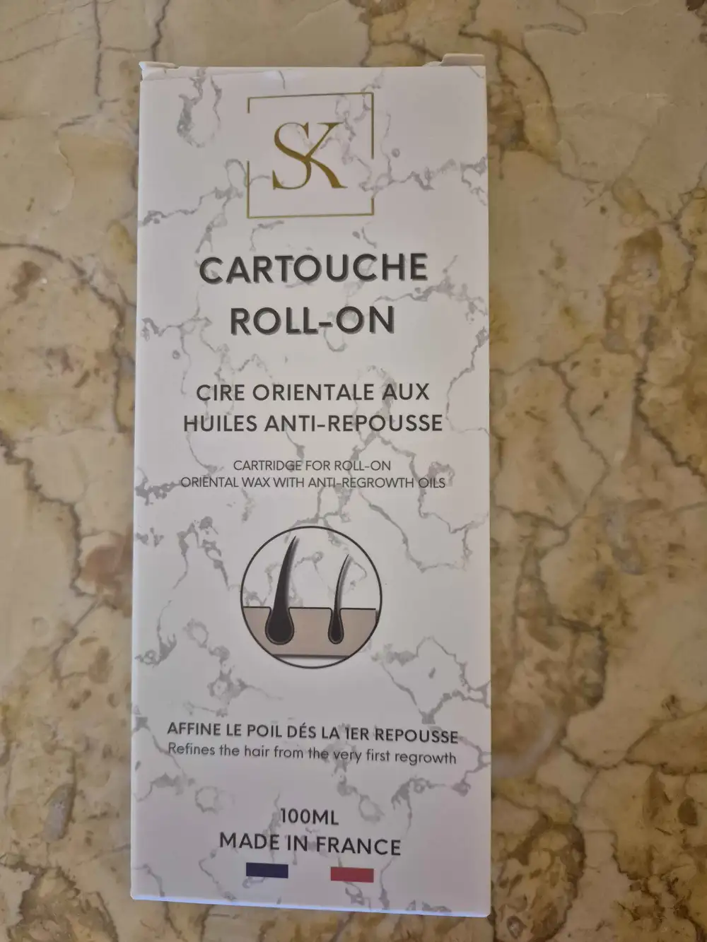 SANA K - Cartouche roll-on - Cire orientale aux huiles anti-repousse