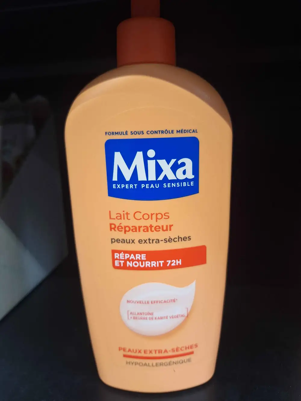 MIXA - Lait corps reparateur 72h