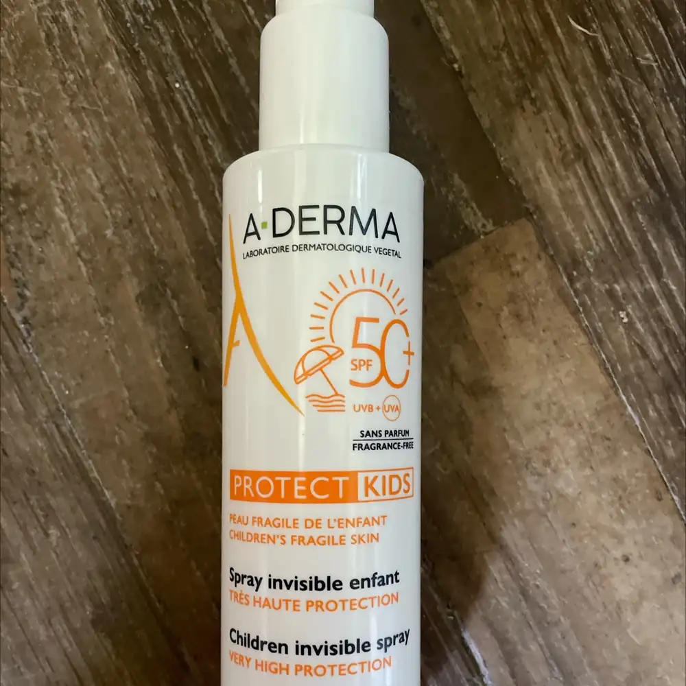 A-DERMA - Spray invisible enfant SPF50+