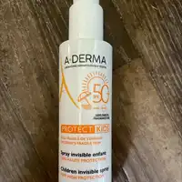 A-DERMA - Spray invisible enfant SPF50+