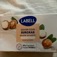 LABELL - Savon soin surgras beurre de karité