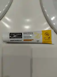 CATTIER - Dentargile - Dentifrice reminéralisant à l'argile