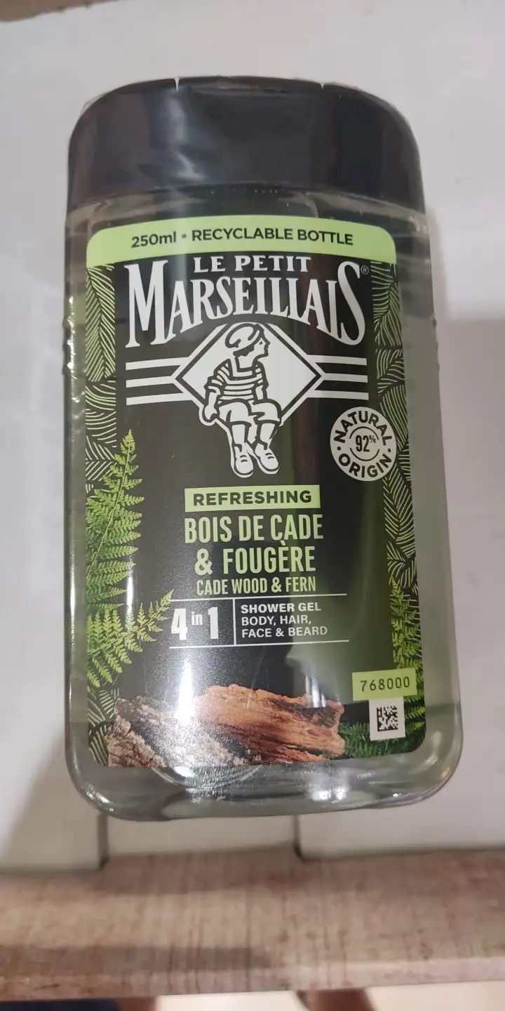 LE PETIT MARSEILLAIS - Bois de cade & fougère - Refreshing shower gel 4in1