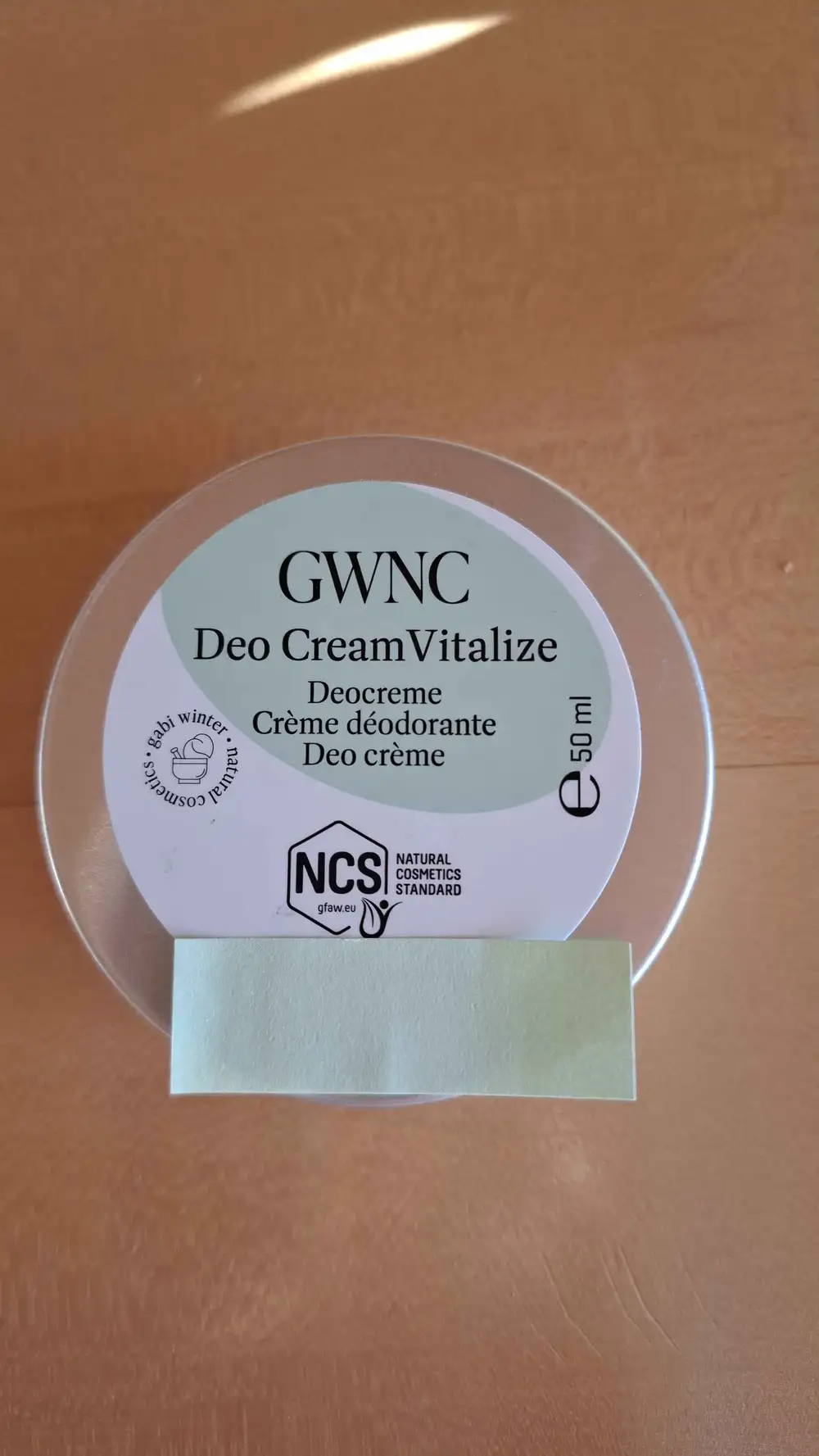 PROWIN - GWNC - Crème déodorante
