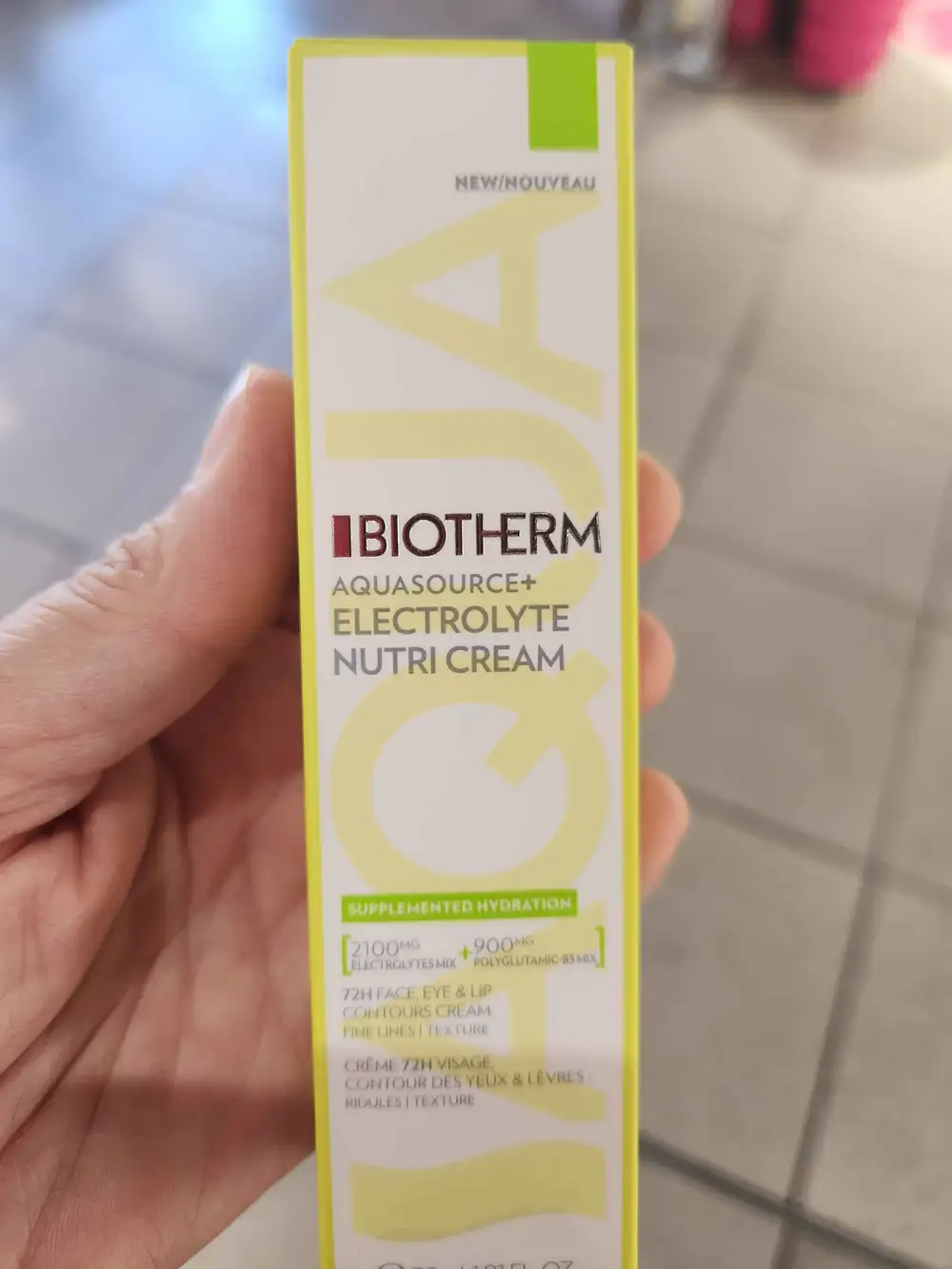 BIOTHERM - Aquasource + électrolyte nutri cream