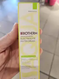 BIOTHERM - Aquasource + électrolyte nutri cream