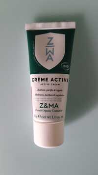 Z&MA - Crème active - hydrate, purifie & régule