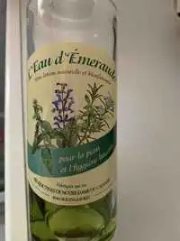 LES BÉNÉDICTINES DE NOTRE-DAME DU CALVAIRE - L'eau d'émeraude - Lotion naturelle et bienfaisante