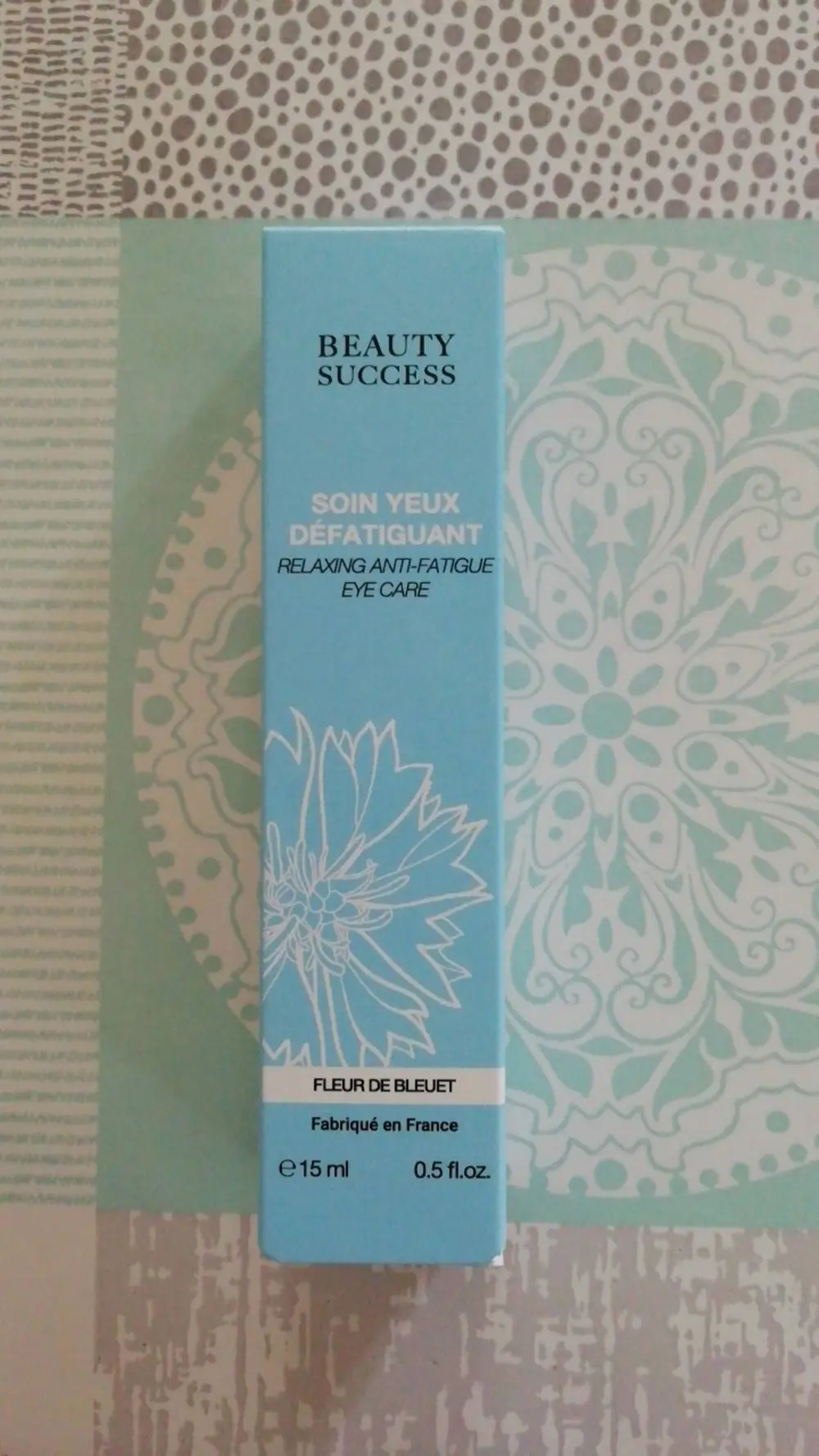 BEAUTY SUCCESS - Fleur de bleuet - Soin yeux défatiguant