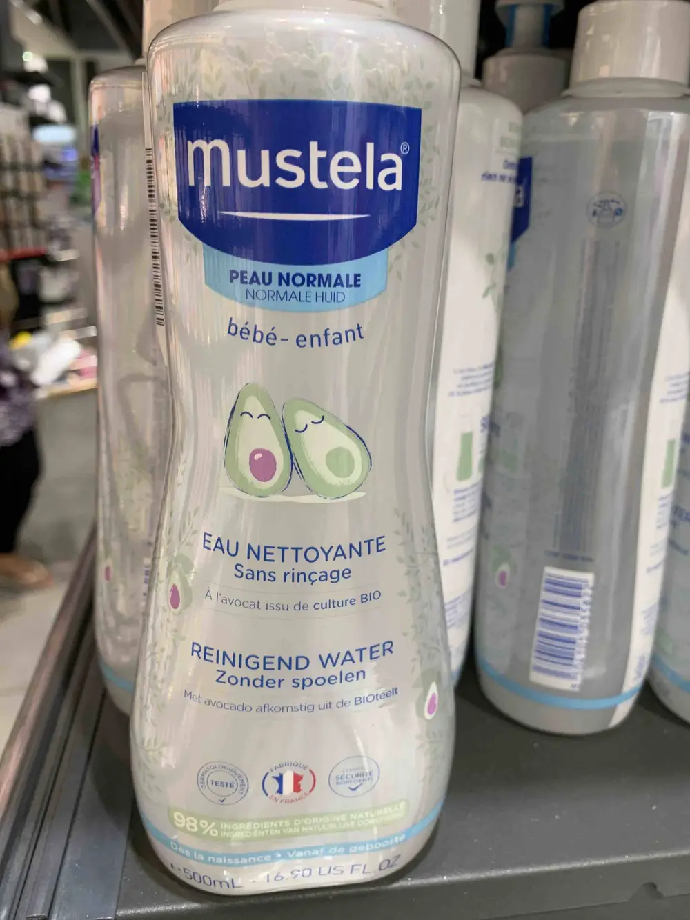 MUSTELA - Bébé - Eau nettoyante sans rinçage