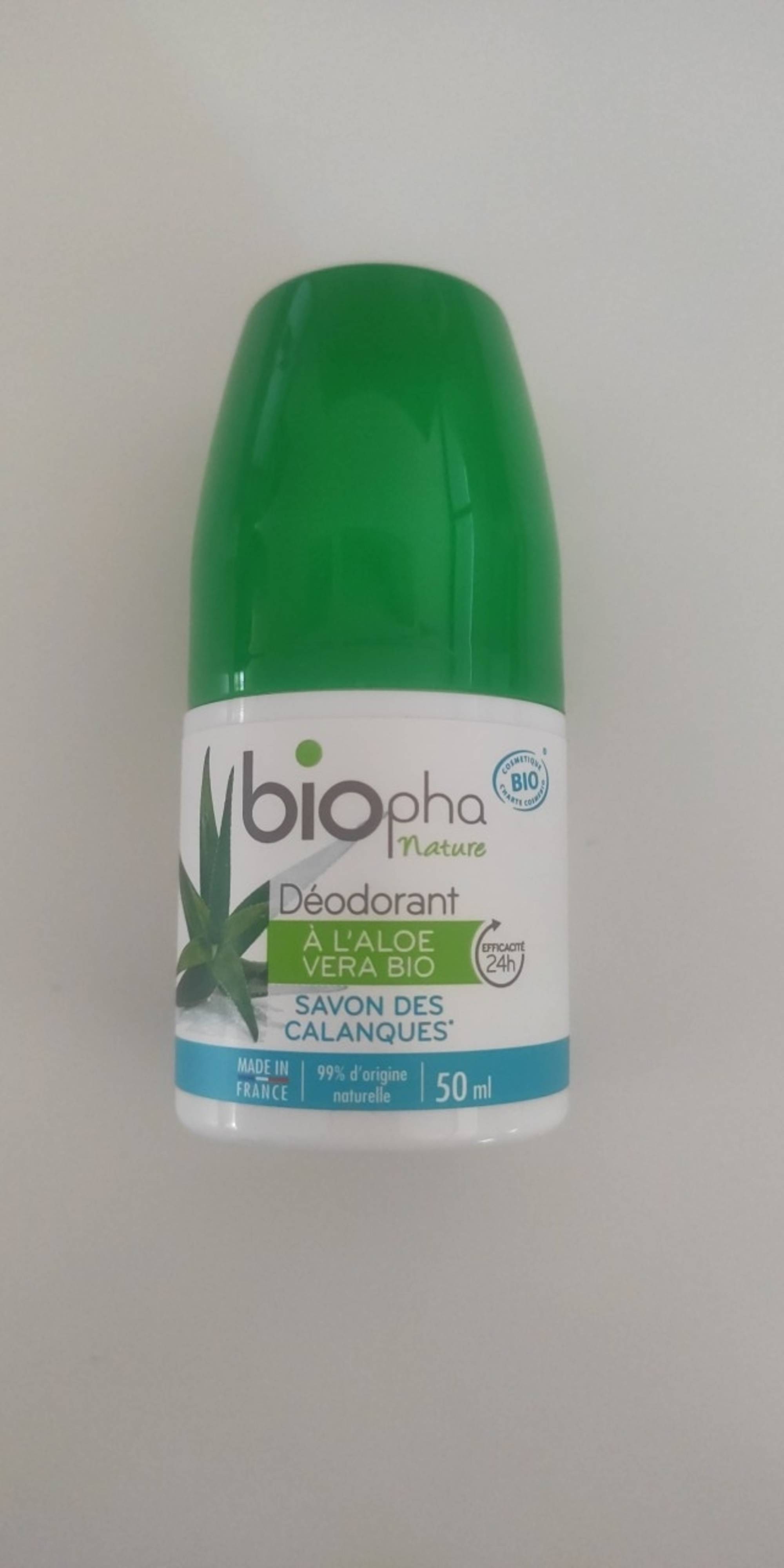 BIOPHA - Nature savon des calanques - Déodorant à l'aloe vera bio