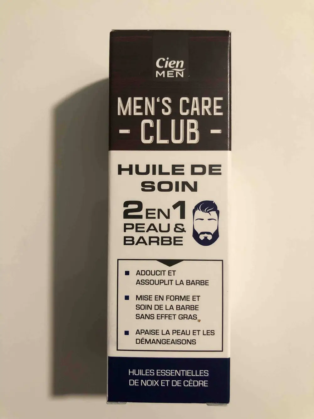 LIDL - Cien men's care club - Huile de soin 2 en 1 