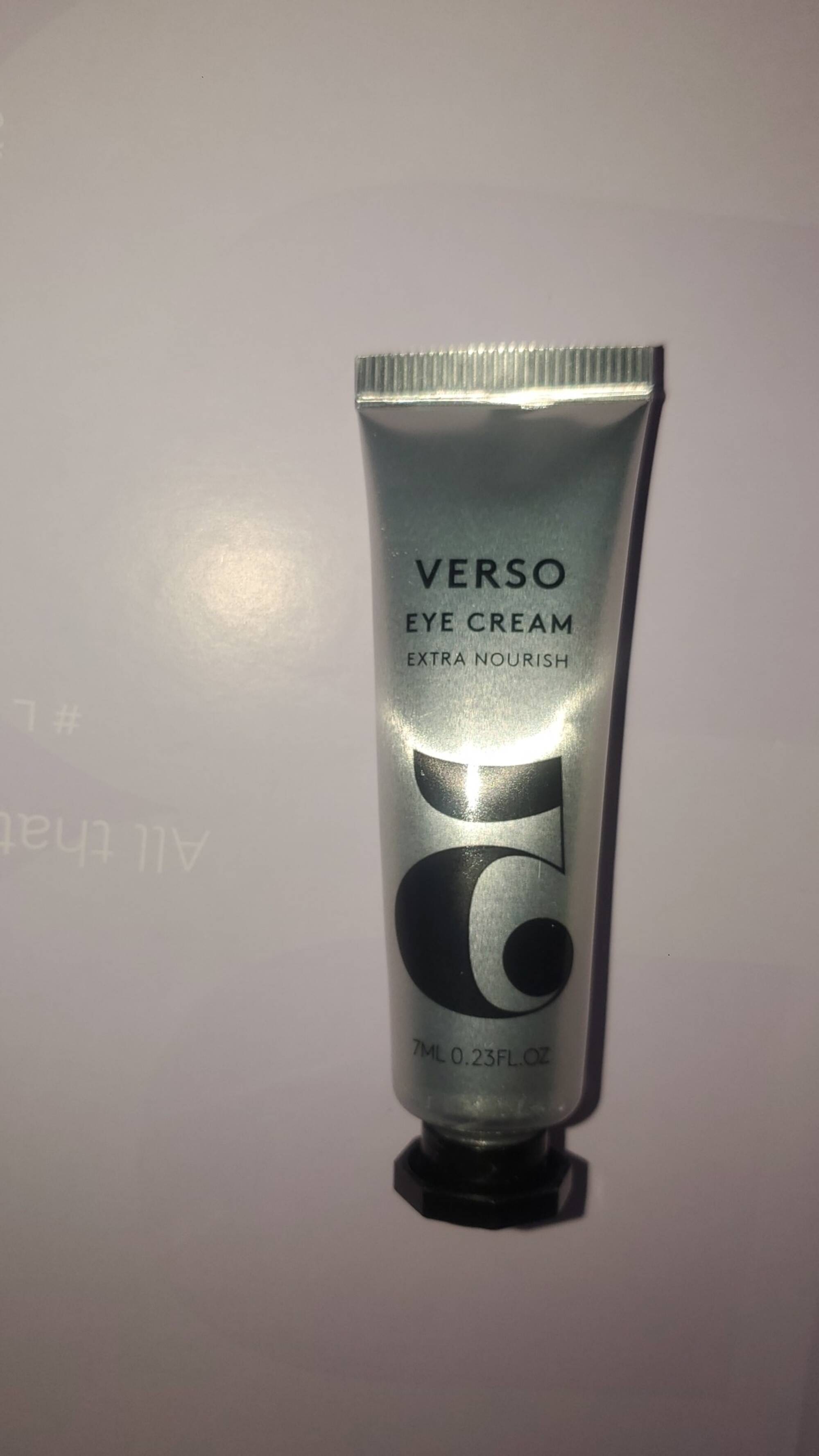 VERSO - 5 - Eye cream extra nourish