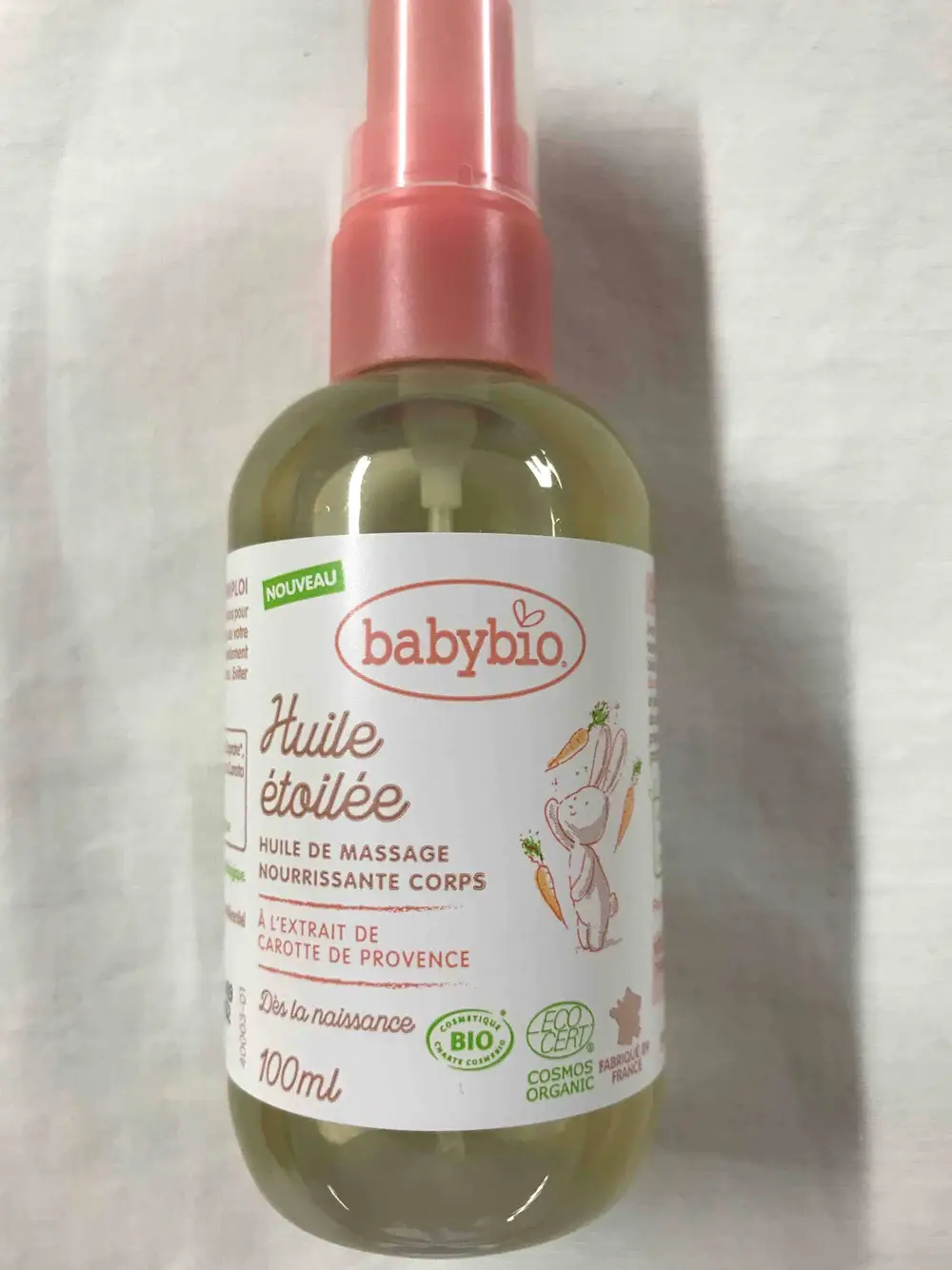 BABYBIO - Huile étoilée - Huile de massage nourrissante corps