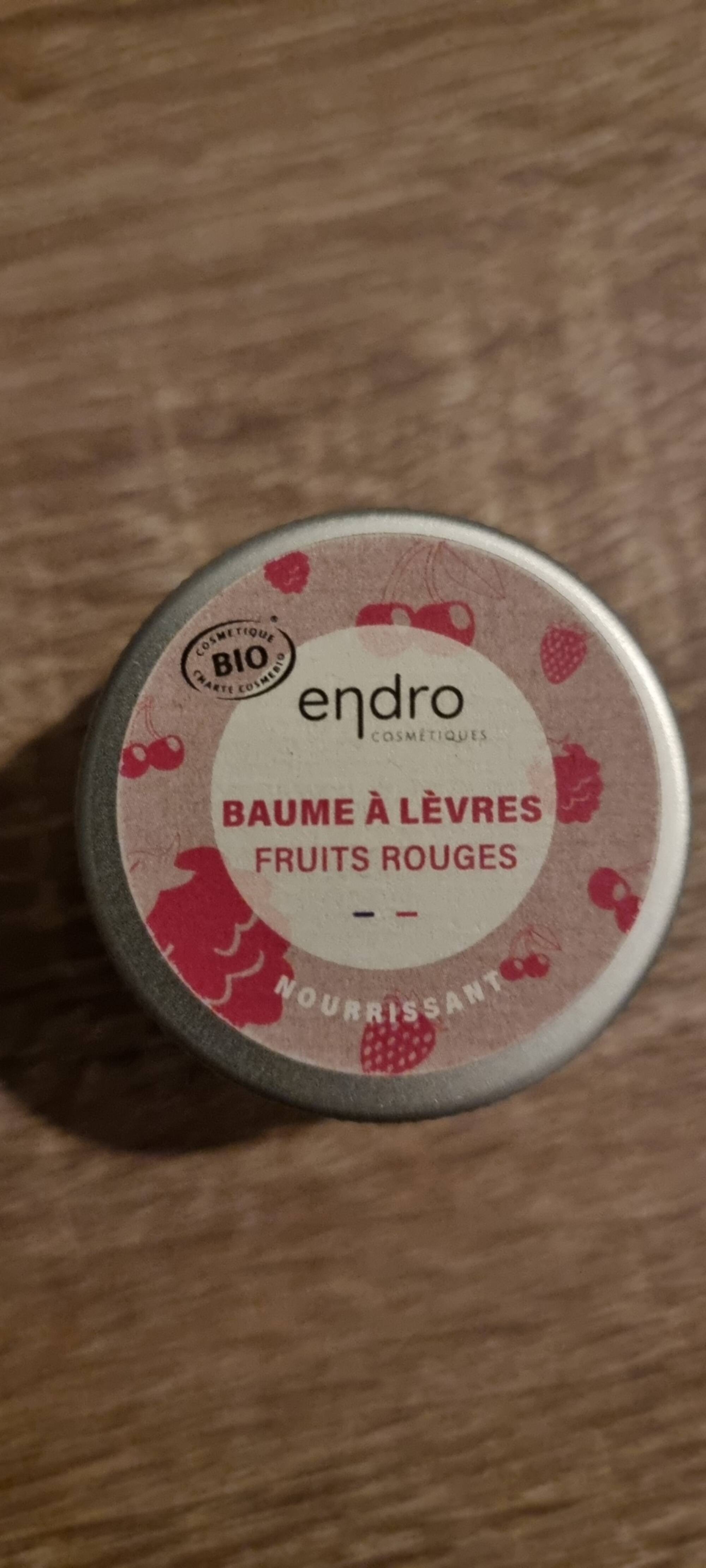 ENDRO - Baume à lèvres fruits rouges 