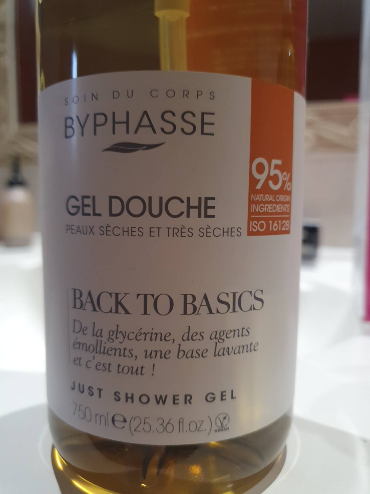 BYPHASE - Back to basics - Gel douche peaux sèches et très sèches 