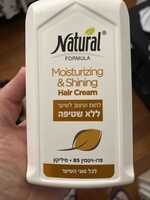 NATURAL FORMULA - Moisturizing & shining hair cream