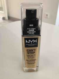 NYX - Can't stop won't stop - Fond de teint couvrant beige