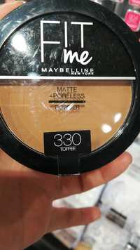 MAYBELLINE NEW YORK - Fit me - Matte & poreless powder 330 toffee