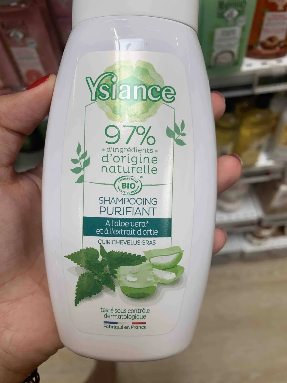 YSIANCE - Shampooing purifiant à l'Aloe vera et extrait d'Ortie