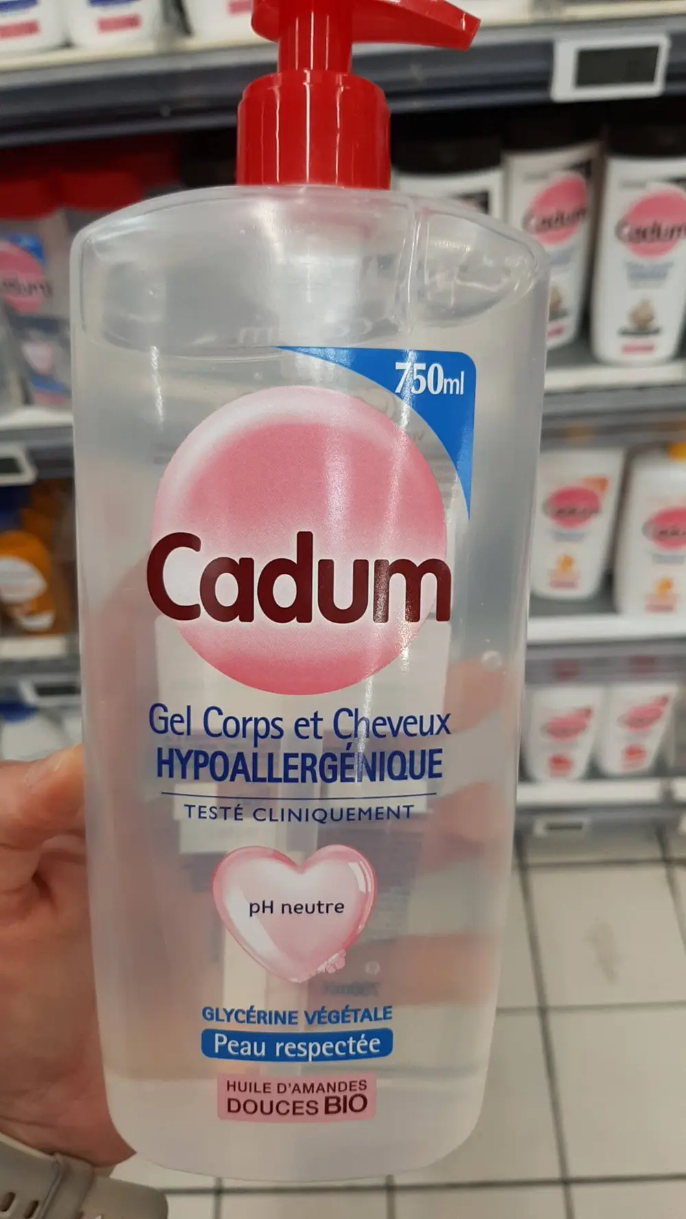 CADUM - Gels corps et cheveux hypoallergénique