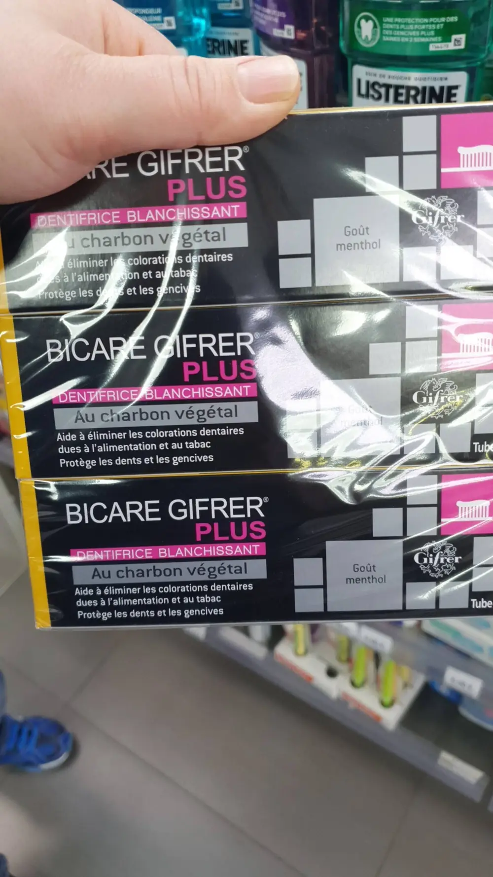 BICARE GIFRER - Plus - Dentifrice blanchissant au charbon végétal
