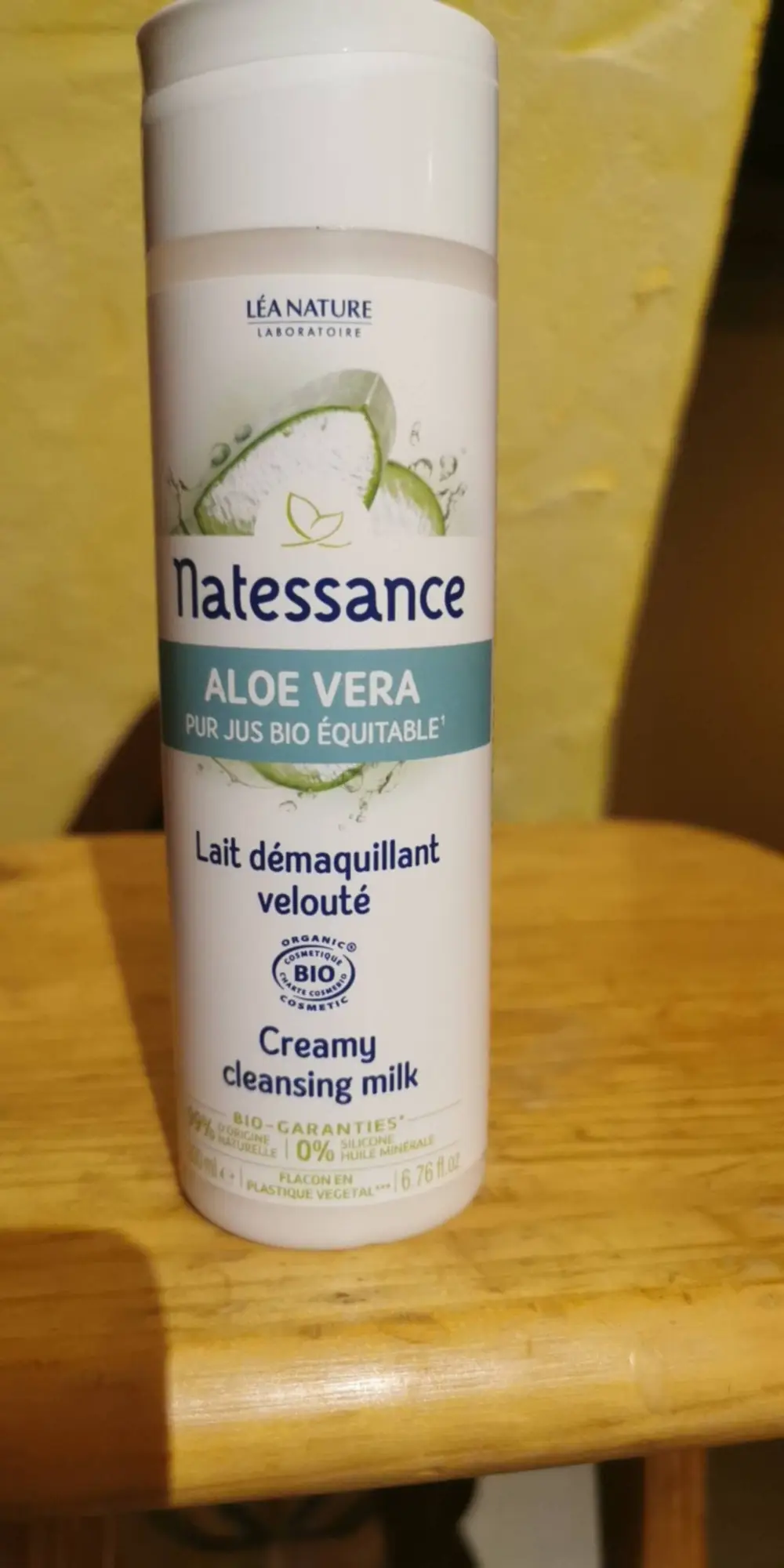 NATESSANCE - Aloe vera - Lait démaquillant velouté