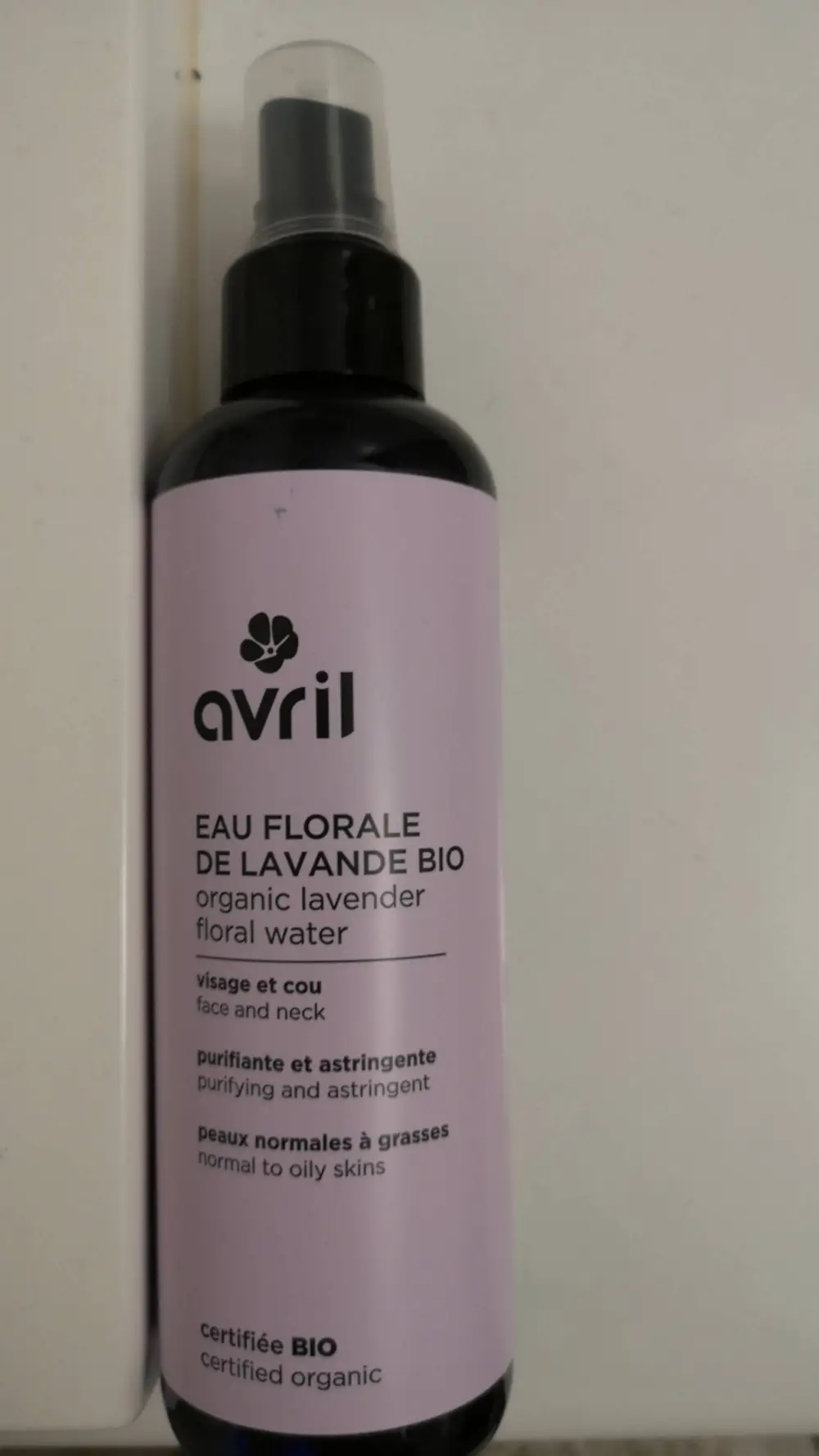 AVRIL - Eau florale de lavande bio visage et cou