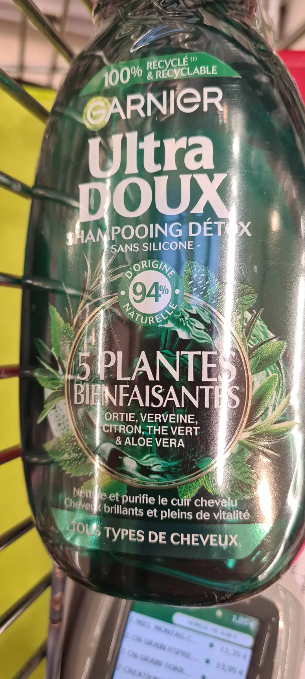 GARNIER - Ultra doux - Shampooing détox 5 plantes bienfaisantes