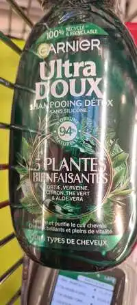 GARNIER - Ultra doux - Shampooing détox 5 plantes bienfaisantes