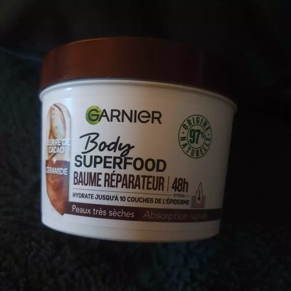 GARNIER - Body superfood - Baume réparateur 48h