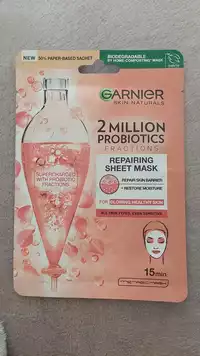 GARNIER - 2 Million probiotics - Repairing sheet mask