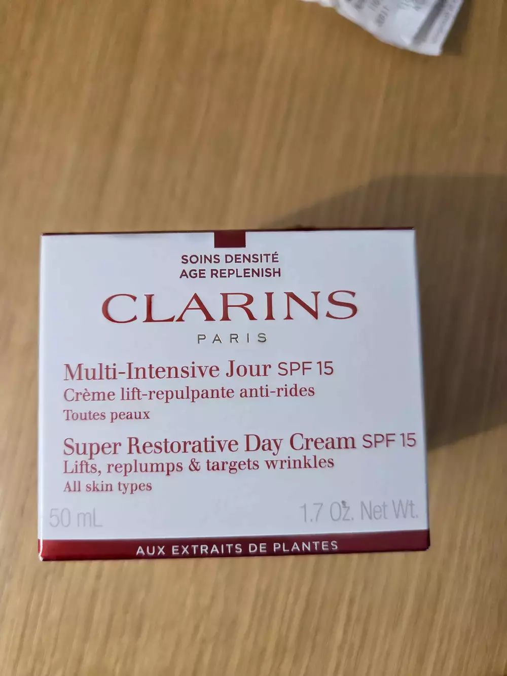 CLARINS - Crème lift-repulpante anti-rides spf 15