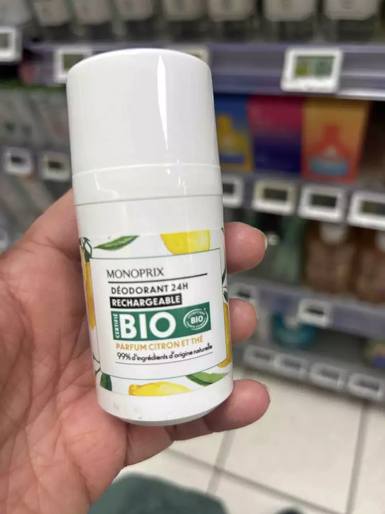 MONOPRIX - Déodorant 24h parfum citron et thé