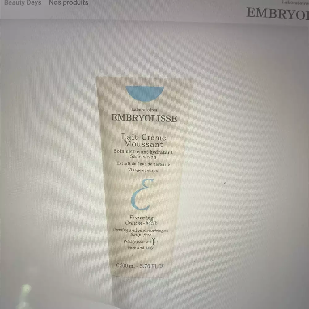 EMBRYOLISSE - Lait-crème moussant 