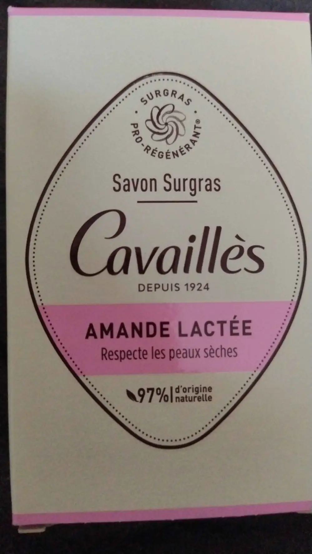 CAVAILLES - Amande lactée - Savon surgras