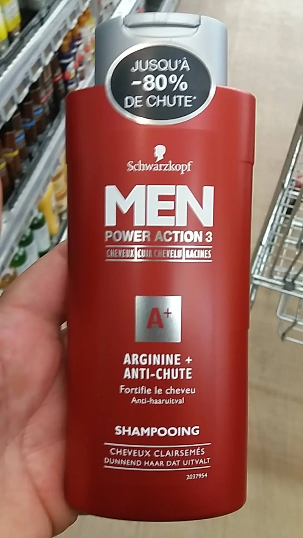 SCHWARZKOPF - Men power action 3 A+ - Shampooing anti-chute