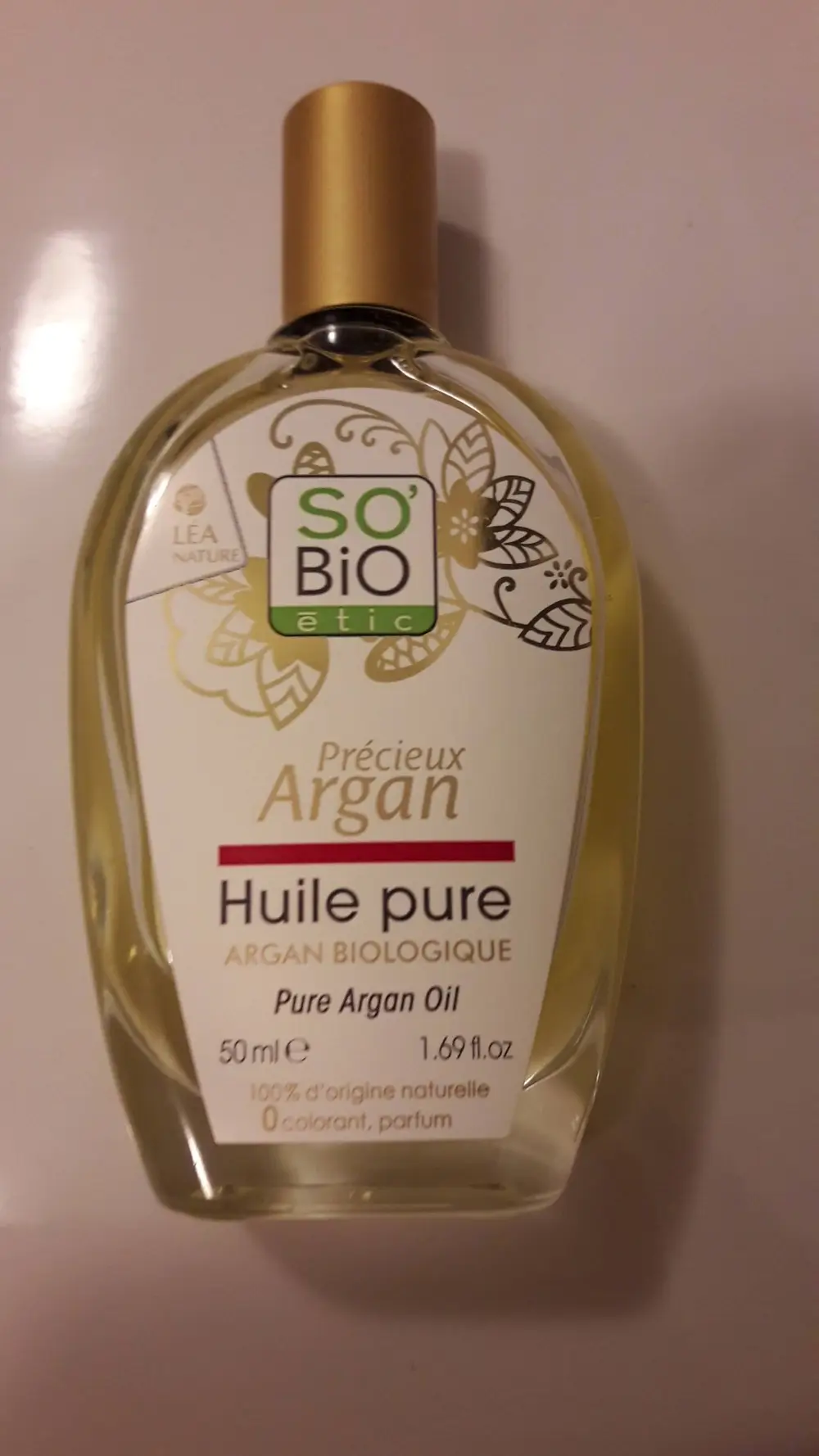 SO'BIO ÉTIC - Précieux argan - Huile pure