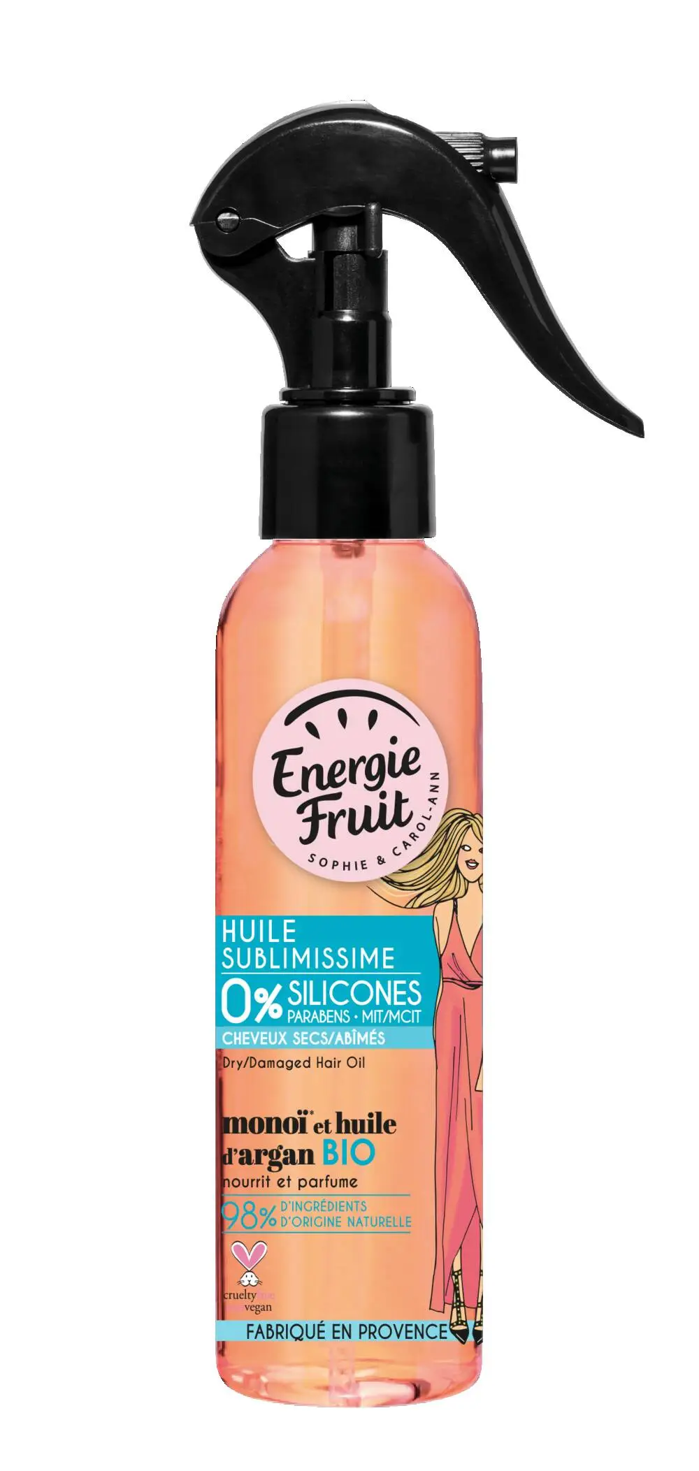 ENERGIE FRUIT - HUILE CAPILLAIRE SUBLIMISSIME SANS SILICONES MONOI 150ML