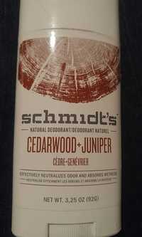 SCHMIDT'S - Cedarwood+juniper - Natural deodorant