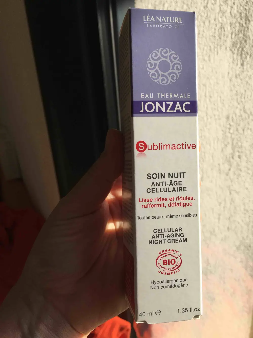 EAU THERMALE JONZAC - Sublimactive - Soin nuit anti-âge cellulaire bio