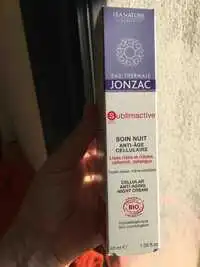 EAU THERMALE JONZAC - Sublimactive - Soin nuit anti-âge cellulaire bio