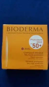 BIODERMA - Photoderm max Spf 50+ - Compact minéral - Très haute protection - Teinte dorée