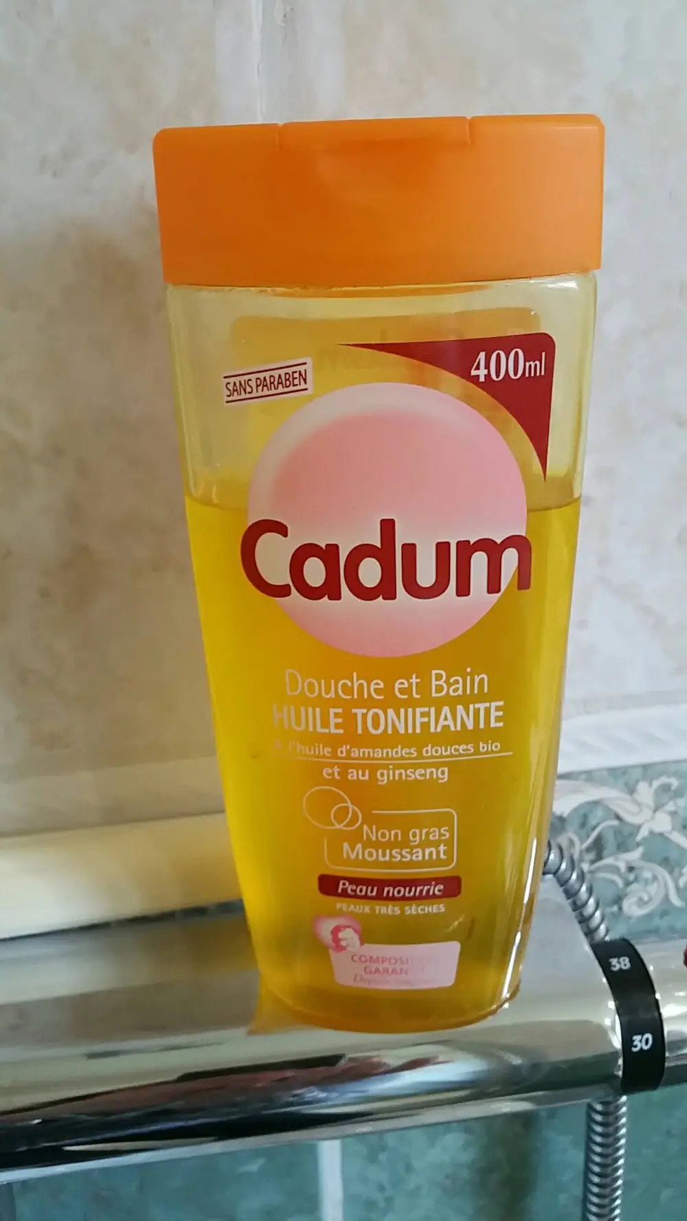 CADUM - Douche et Bain - Huile tonifiante 