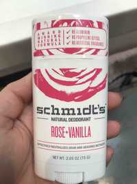 SCHMIDT'S - Natural deodorant rose + vanilla 