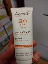 ACORELLE - Huile solaire haute protection SPF 30
