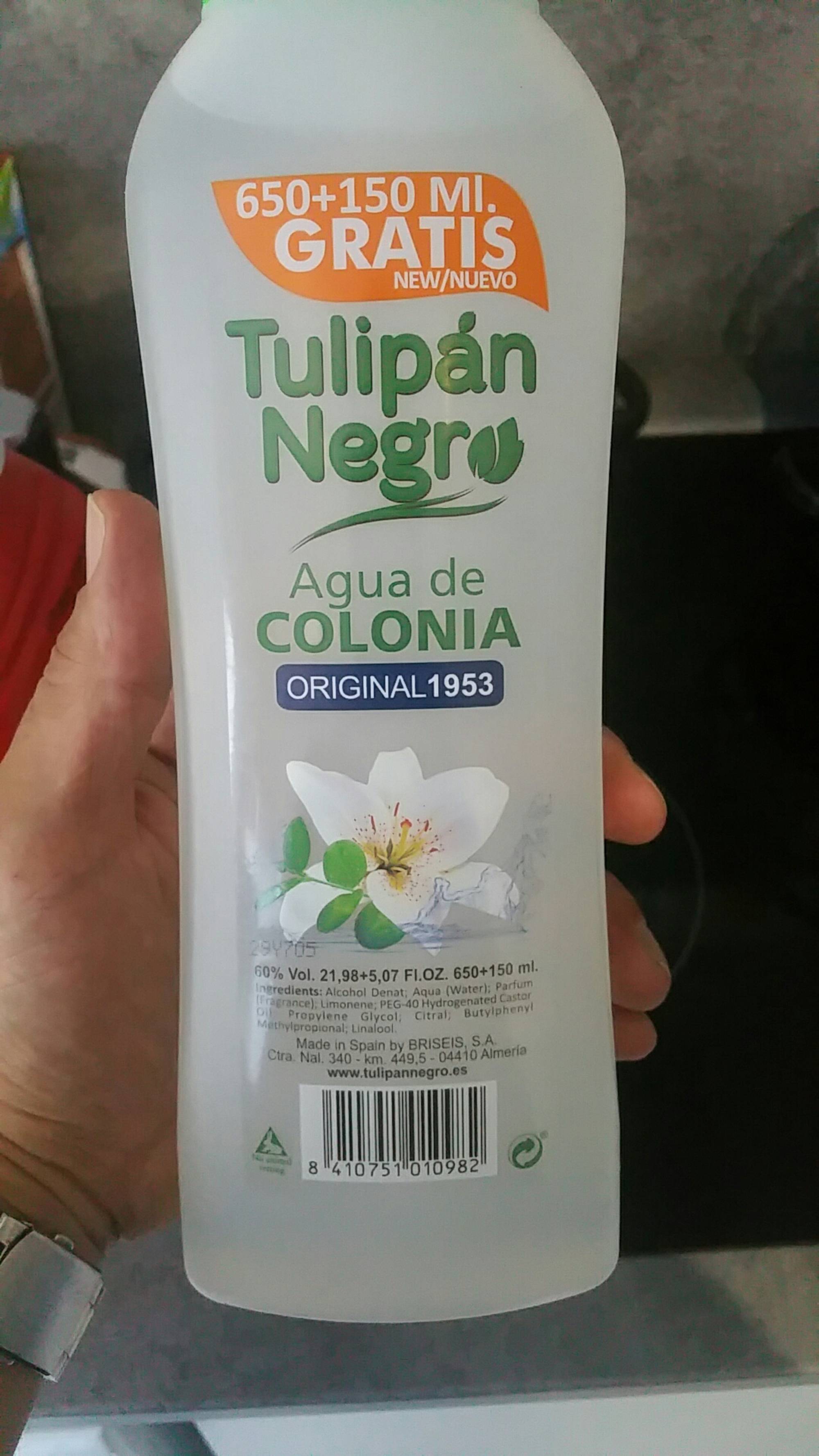 Tulipan Negro Agua de Colonia (Cologne) Original Scent Pack of 3