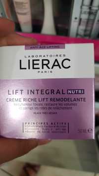 LIÉRAC - Lift integral - Crème riche lift remodelante