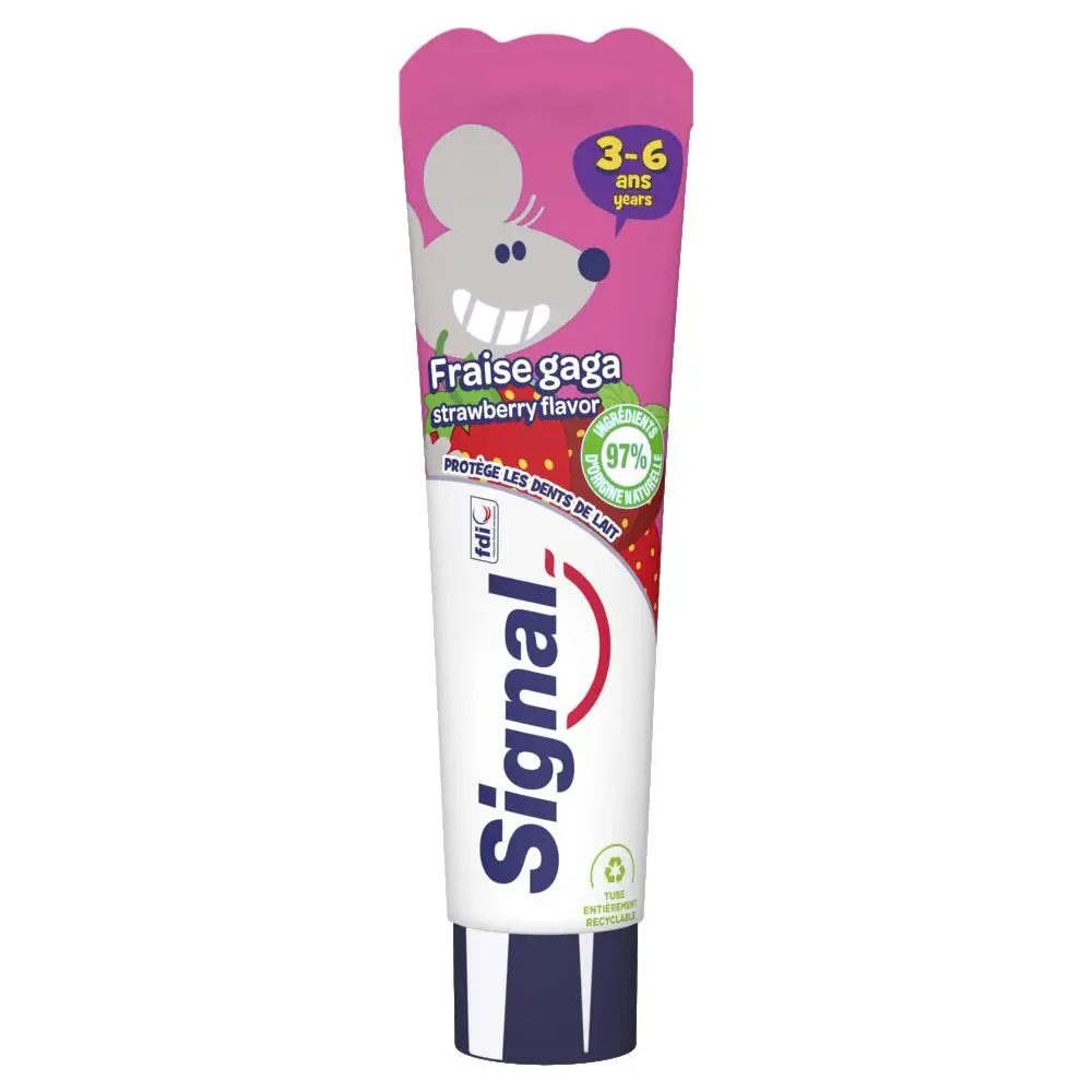 SIGNAL - Signal Dentifrice Enfants Kids 3-6 Ans Fraise Gaga 50ml