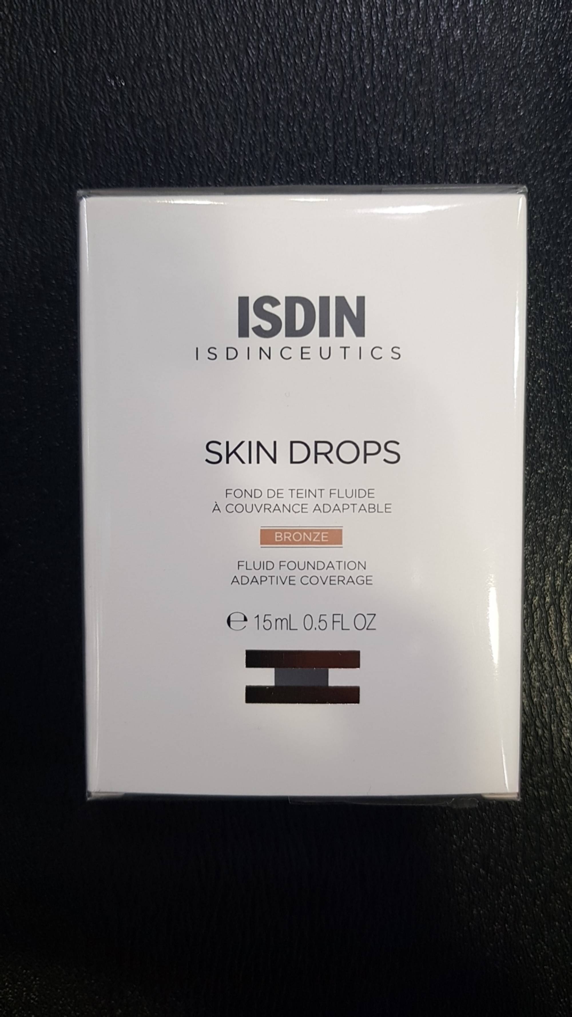 ISDIN - Skin drops - Fond de teint fluide bronze